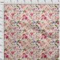 thumbnail image 4 of oneOone Viscose Chiffon Fuschia Pink Fabric Floral Sewing Craft Projects Fabric Prints By Yard 42 Inch Wide-SF, 4 of 4