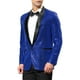 thumbnail image 4 of CHAQUETA DEPORTIVA DE LENTEJUELAS PARA HOMBRES INSPIRE CHIC, CON SOLAPA DE CHALECO, UN BOTÓN, BRILLANTE, AZUL, PARA BODA, 4 of 7