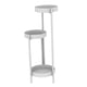 thumbnail image 1 of Estante esquinero para maceta, soporte metálico para plantas de 3 niveles, decoración del hogar para jardín interior Blanco Cola Estante de macetas, 1 of 8