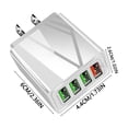 thumbnail image 3 of Fokuz 4 Port USB Travel Power Adapter Mobile Phone Charger US International Block Cube Plug For IPhone And IPad, 3 of 5