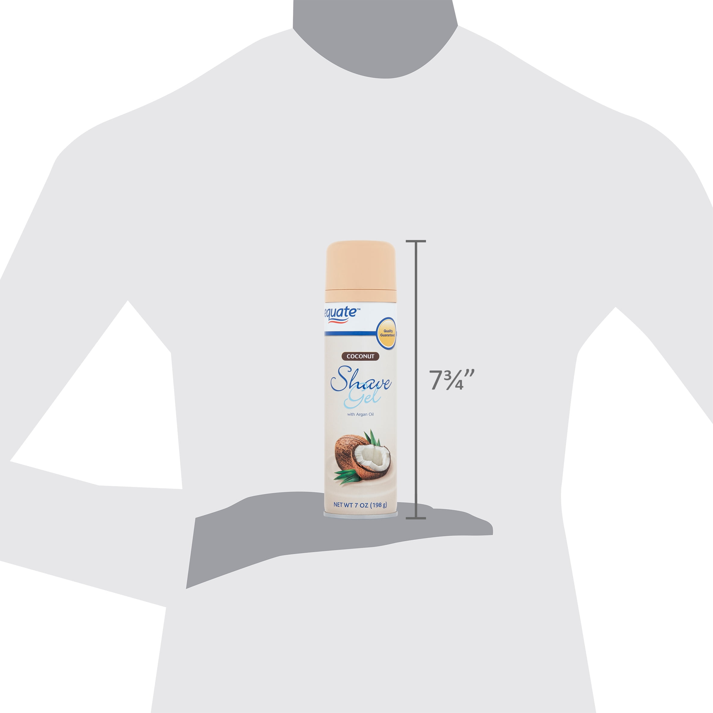 Equate 7 Oz. Women's Coconut Shave Gel with Argan Oil