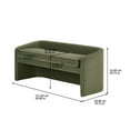 thumbnail image 5 of Better Homes & Gardens Wyatt 50" Velvet Accent Bench, Olive, 5 of 5
