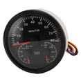 thumbnail image 1 of 110mm 3 in 1 Speedometer Boat Oil Pressure Gauge Tachometer Water Temperature with 7 Color Backlight for Cars, RVs, Boats, Trucks, 1 of 7