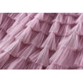 thumbnail image 3 of JMSUN Women’s Layered Ruffles Tulle Skirt Pleated High Waist Fluffy Maxi Skirt Fairy Cake Dress Long Tutu Party Skirt, 3 of 5