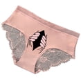 thumbnail image 2 of HUPOM Women Cotton Underwear Womens Underwear High Waist Leisure Belt Elastic Waist Pink L, 2 of 3