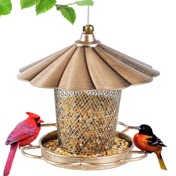Bird Feeder Shaped Bird Feeder Metal Bird Feeder Decoration Pet Feeder