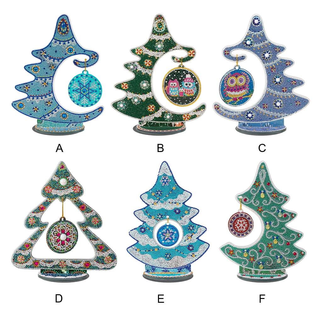 Kit Peinture Diamant Sapin De Noël 3D - DIY 5D, Décoration De Table, Pour Adultes Et Enfants - 7