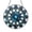 Acrylic 3.5 Inch, variant on Decorative Blue Mandala Stained Glass Window Hanging with Sacred Geometry Pattern and Harmonious Color Balance