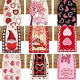 thumbnail image 3 of Buffalo Plaid Love Hearts Valentine's Day Table Runner, Seasonal Kitchen Dining Table Decoration for Indoor Home Party 13x71 Inch, 3 of 8