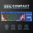 thumbnail image 4 of Teclado para juegos GEODMAER 65% retroiluminado LED con cable ultracompacto, 4 of 7