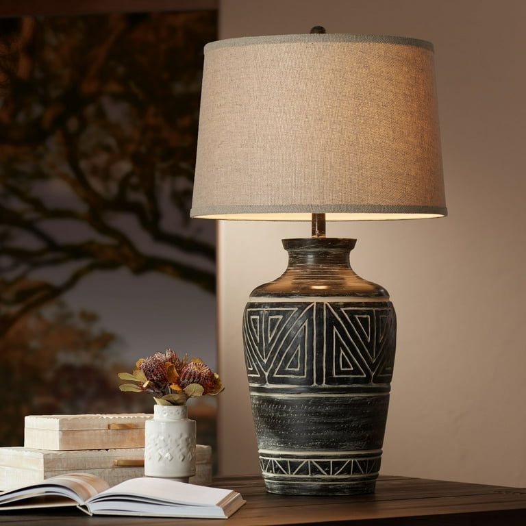 Rustic end table lamps deals