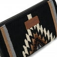 thumbnail image 4 of Wrangler Wristlet Wallet Western Wallets for Women Aztec Knitted Womens Wallet Large Capacity Ladies Wallet RFID Clutch Purse Credit Card Holder for Women, Black, 4 of 8