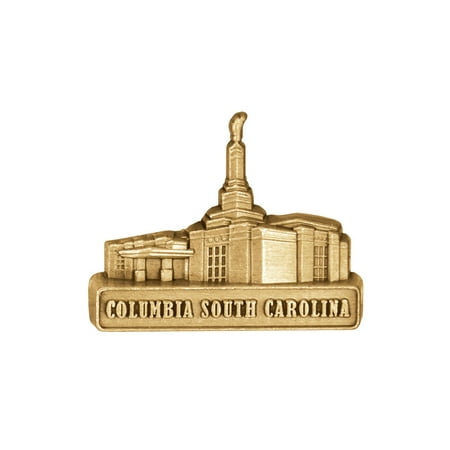 Columbia South Carolina 3/4  Antique Gold Temple Pin by Ringmasters