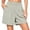 Light Gray, variant on Womens Casual Summer Wide Leg Dress Shorts With Elastic Waist Comfortable Elegant Work Shorts Professional Office Career Fashion Pants