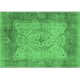 thumbnail image 1 of Ahgly Company Indoor Rectangle Oriental Emerald Green Traditional Area Rugs, 5' x 7', 1 of 4