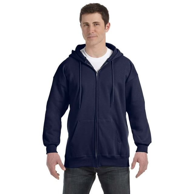 Hanes Chandail à Capuchon à Fermeture Éclair Intégrale en Acier Léger pour Hommes, Style F280