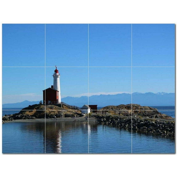 Lighthouse Ceramic Tile Mural Kitchen Backsplash Bathroom Shower 400804-S43