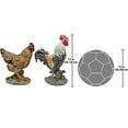 thumbnail image 2 of Design Toscano Henrietta Ensemble de Statue de Coq et de Coq, Multicolore, 2 of 3
