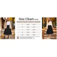 thumbnail image 4 of TEMOFON Womens Midi Skirt High Waisted A Line Skirt Button Front Long Skirt Casual Winter Skirt Fall Fashion Skirt for Women Black, 4 of 7