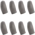 thumbnail image 1 of 20 piezas - Funda para dedos de pulgar con pantalla de prensa profesional a prueba de sudor para juego de teléfono móvil Pubg gris plateado, gris plateado, 1 of 5