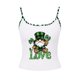 thumbnail image 3 of Camisetas de Verano para Mujeres sin Mangas Impresas con Cuello en U de Poliéster de Longitud Regular de Moda Casual, 3 of 6