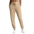 thumbnail image 5 of Kopltyrfg Women's Fleece Lined Joggers with Pockets High Waisted Straight Leg Sweatpants Winter Warm Lounge Jogging Pants (Khaki,L), 5 of 5