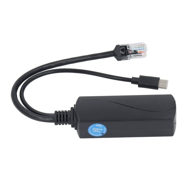 Poe Splitter, 5V de Alimentación Sobre Ethernet Splitter IEEE802.3AF Transmisión Segura Cumplida para Tabletas