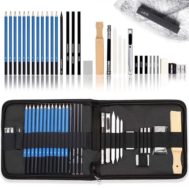 Quality Guarantee Sketching Drawing Pencils Set, Professional Drawing Kit for Artistic Mastery, Portable Size with Travel Case for Convenient Creativity