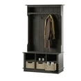 thumbnail image 3 of Twin Star Home 40" Hall Tree with Open Storage and Included Baskets, Weathered Gray, 3 of 6