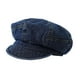 thumbnail image 2 of Gorra plana para mujer, moderna y cómoda boina vaquera para deportes al aire libre y picnic. Azul oscuro, 2 of 9