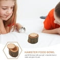 thumbnail image 4 of WRITWAA Small Wood Pet Food Bowl Washable Wooden Feeder for Hamster Guinea Pig and Small Animals, 4 of 5