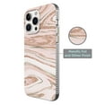 thumbnail image 3 of onn. Phone Case for iPhone 14 Pro Max / iPhone 13 Pro Max / iPhone 12 Pro Max - Pink Gold Marble, 3 of 7