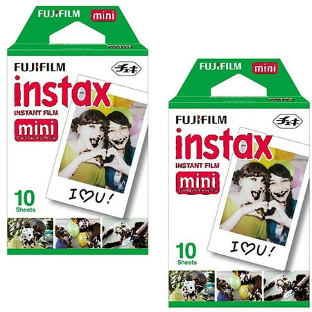 2 x 10 Prints (Total 20) Fujifilm Instax Mini Instant Film for Fuji 9 8 7s