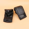 thumbnail image 3 of HEMOTON PU Boxing Gloves Training Mitts Sparring Hand Pads for Taekwondo Kickboxing Fighting (Black), 3 of 8