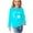 Light Blue, variant on AJTQTH Lovely Dog Paw Heart Pattern Graphic T-Shirts for Kids Boys Girls Casual Long Sleeve Crewneck Pullover Sweatshirts Loose Oversized Baggy Shirts Army Green 9-10 Years