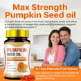 thumbnail image 5 of CARE GIFT Pumpkin Seed Oil 3500mg 4-in-1 with Saw Palmetto, Zinc, Vitamin B6 – Cold Pressed Softgel for Hair, Skin & Heart Health – Non GMO, Gluten Free – 150 Softgels, 5 of 8