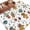 White Light Brown, variant on Cartoon Space Area Rugs 5'x8', Washable Small Throw Rugs for Classroom Bedroom, Funny Cute Rocket Star Planet Indoor Outdoor Rug Non-Slip Low Pile Carpet Runner Reversible Floor Mats