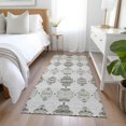 thumbnail image 4 of Addison Rugs Machine Washable Indoor/ Outdoor Chantille Modern Boho Damask Rug Taupe - 2'3" x 7'6", 4 of 5
