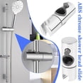 thumbnail image 2 of 19mm Rail Slider Shower Head Holder Lift Rod Support FAST Bracket X1 Y8U7, 2 of 8