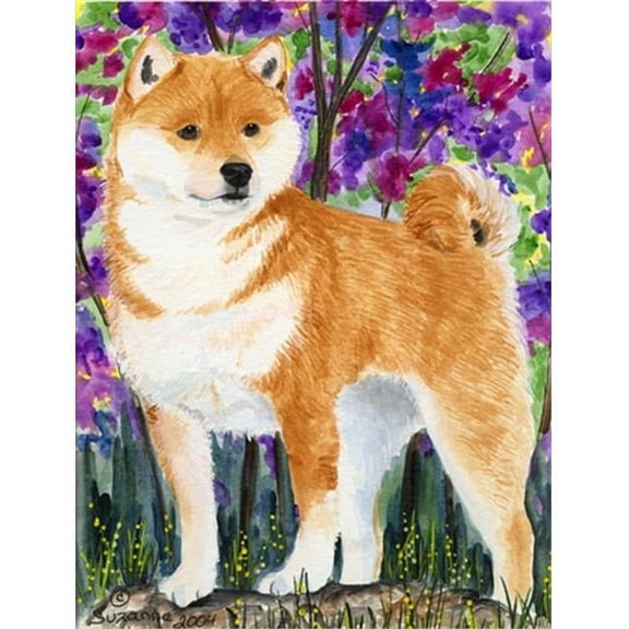 Shiba Inu Flag Canvas - House Size