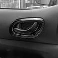 thumbnail image 2 of para Navara NP300 2016-2021 Protector de cuenco de manija de puerta interior de automóvil de fibra de carbono Cubierta de marco de moldura Stick, 2 of 2