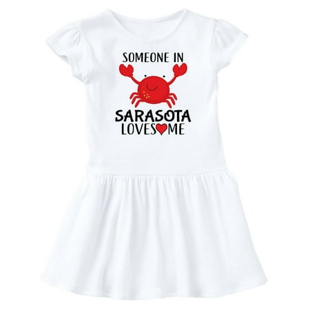 

Inktastic Someone in Sarasota Loves Me Gift Baby Girl Dress