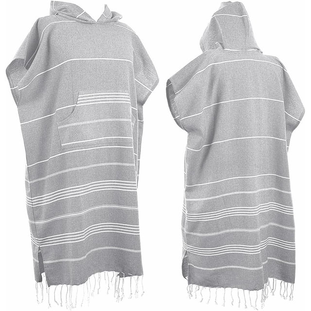 mmirethe Oversized Surf Poncho For Beach And Poolside Relaxation Sauna Beach Towel Cape pink