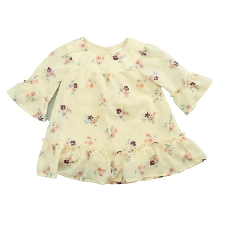 

Pre-owned Gap Girls Pink Floral Dress size: 6-12 Months
