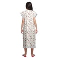 thumbnail image 4 of Moomaya Chemise de Nuit d'Allaitement à Col Rond Imprimée pour Femmes en Coton, 4 of 6