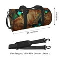 thumbnail image 4 of Fotbe Vintage Butterfly Green Pattern Foldable Sports Gym Bag with Wet Dry Pocket, Ultralight Travel Bag, Large Capacity Duffel Bag, Splash Proof Carry on Bag, Overnight Bag, Weekender Bag, 4 of 8