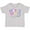 AC-Heather Grey, variant on Happy Easter with Bunny Face and Easter Eggs Girls Toddler T-Shirt