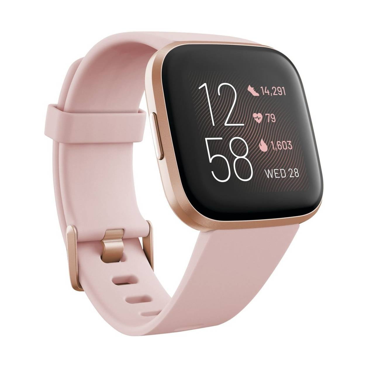 Restored Fitbit Versa 2 Health & Fitness Smartwatch - Copper Rose (Refurbished)