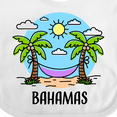 thumbnail image 4 of Inktastic Summer Vacation in the Bahamas Boys or Girls Baby Bib, 4 of 4
