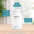 thumbnail image 5 of SuperSmart - Betaine HCI 2600 mg per Day (Hydrochloride) - Digestive Bitters - Pepsin Support - with Protease | Non-GMO & Gluten Free - 120 Tablets, 5 of 10